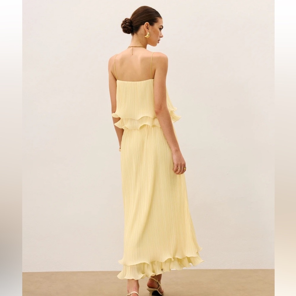 Commense Pleated Layered Ruffle Skirt Set - Picture 3 of 4